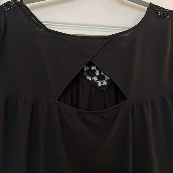 American Eagle Outfitters Black Crochet Top - Picture 6 of 8